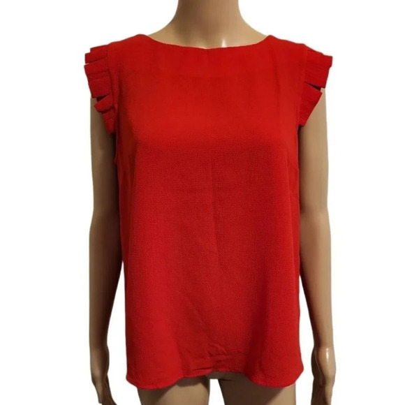 Monteau Tops - Women's Sleeveless Winged Blouse by Monteau (Size M)